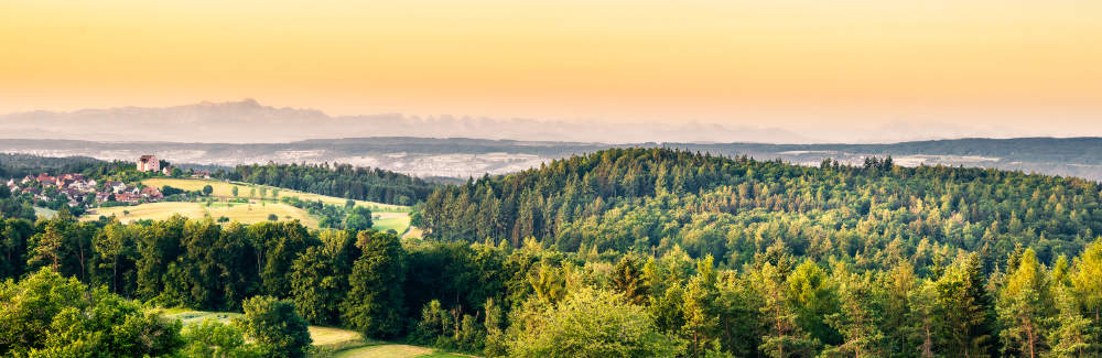 Alpstein und Churfirsten hinter dem Bodensee