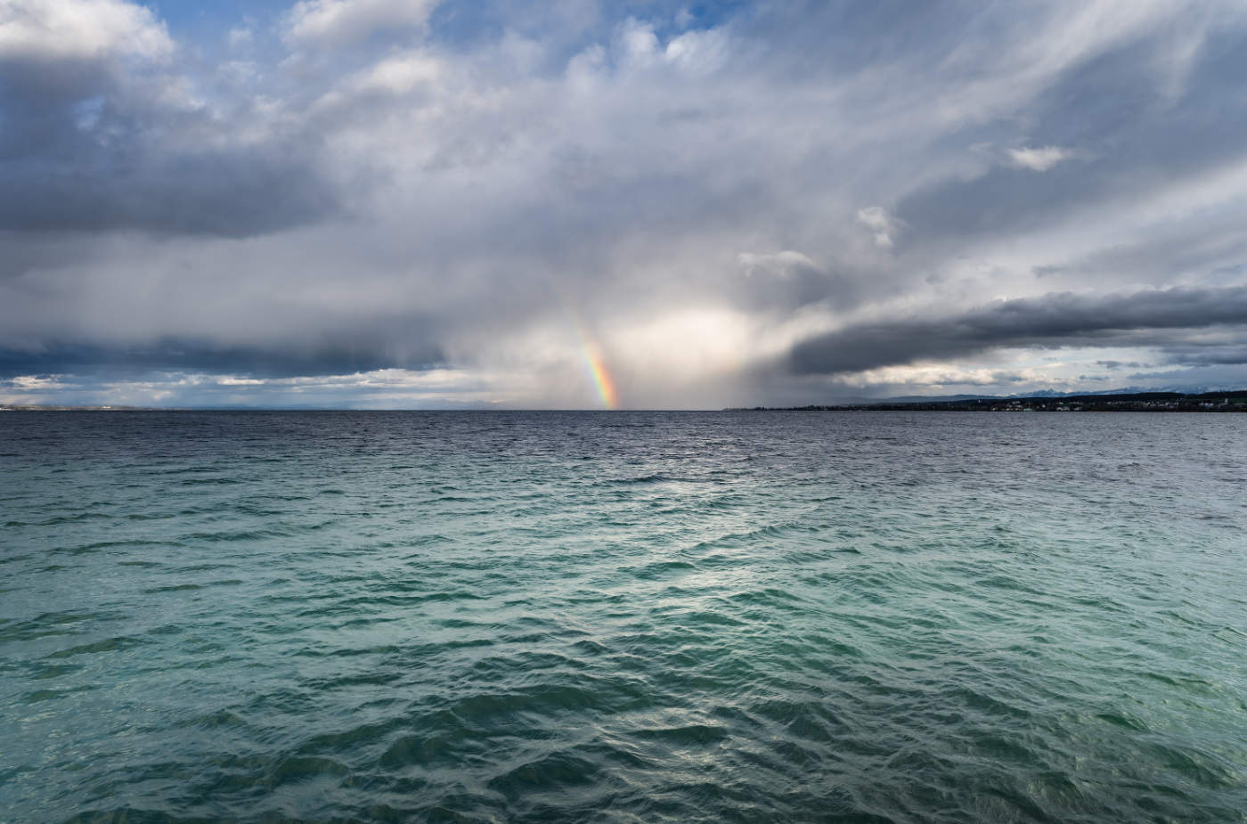 Regenbogen über dem Bodensee